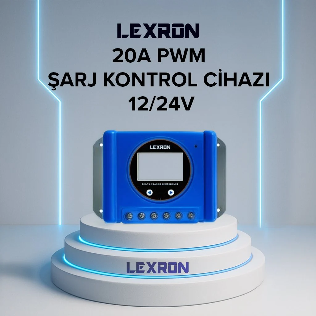 Lexron 20A PWM Şarj Kontrol Cihazı