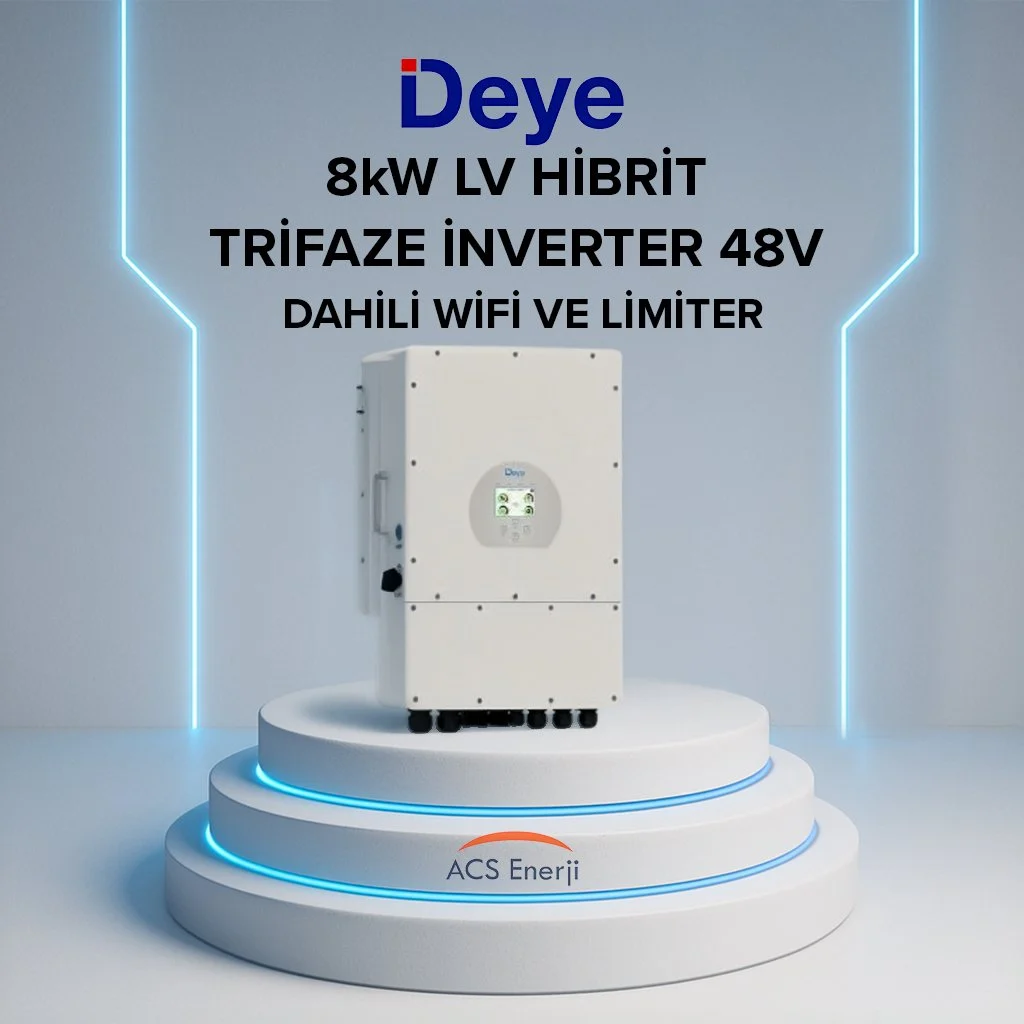 Deye 8 kW Hibrit Trifaze İnverter (LV) SUN-8K-SG04LP3-EU