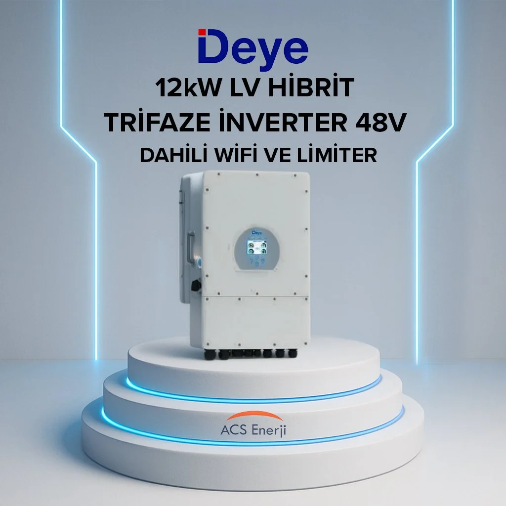 Deye 12 kW Hibrit Trifaze İnverter (LV) SUN-12K-SG04LP3-EU