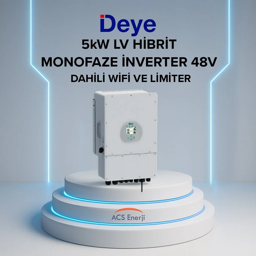 Deye 5 kW Hibrit Monofaze İnverter (LV) SUN-5K-SG03LP1-EU