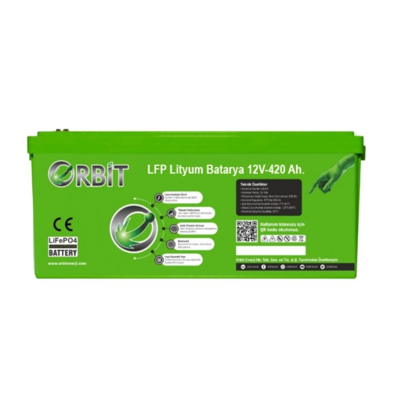 Orbit 12 V 420 Ah LiFePO4 Akü – Marin Tip VP