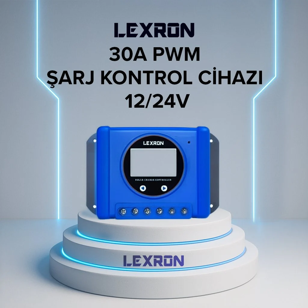 Lexron 30A PWM Şarj Kontrol Cihazı