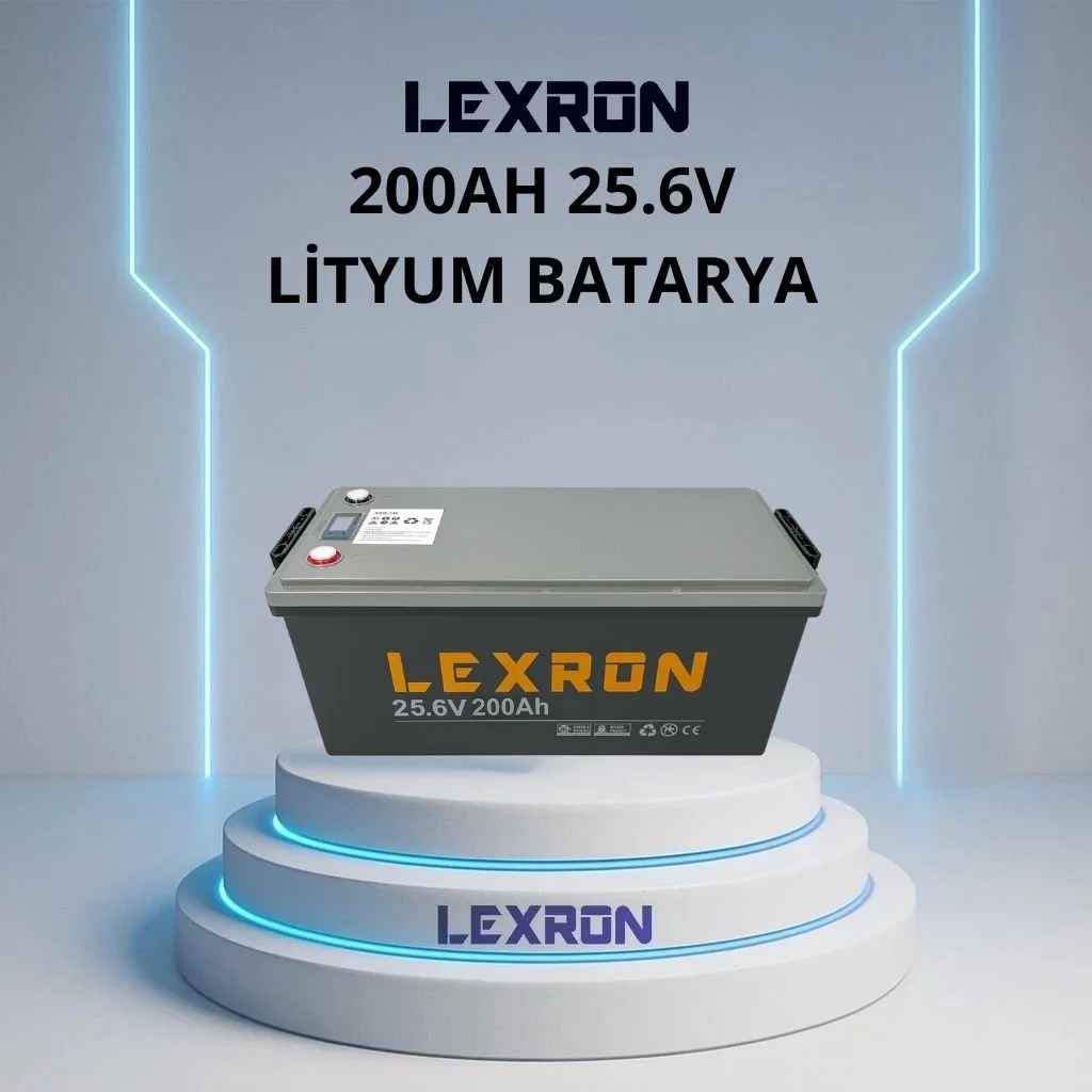 Lexron 200Ah 25,6V Lityum Batarya