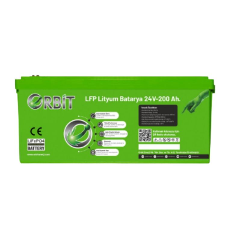 Orbit 24 V 210 Ah LiFePO4 Akü – Marin Tip VP