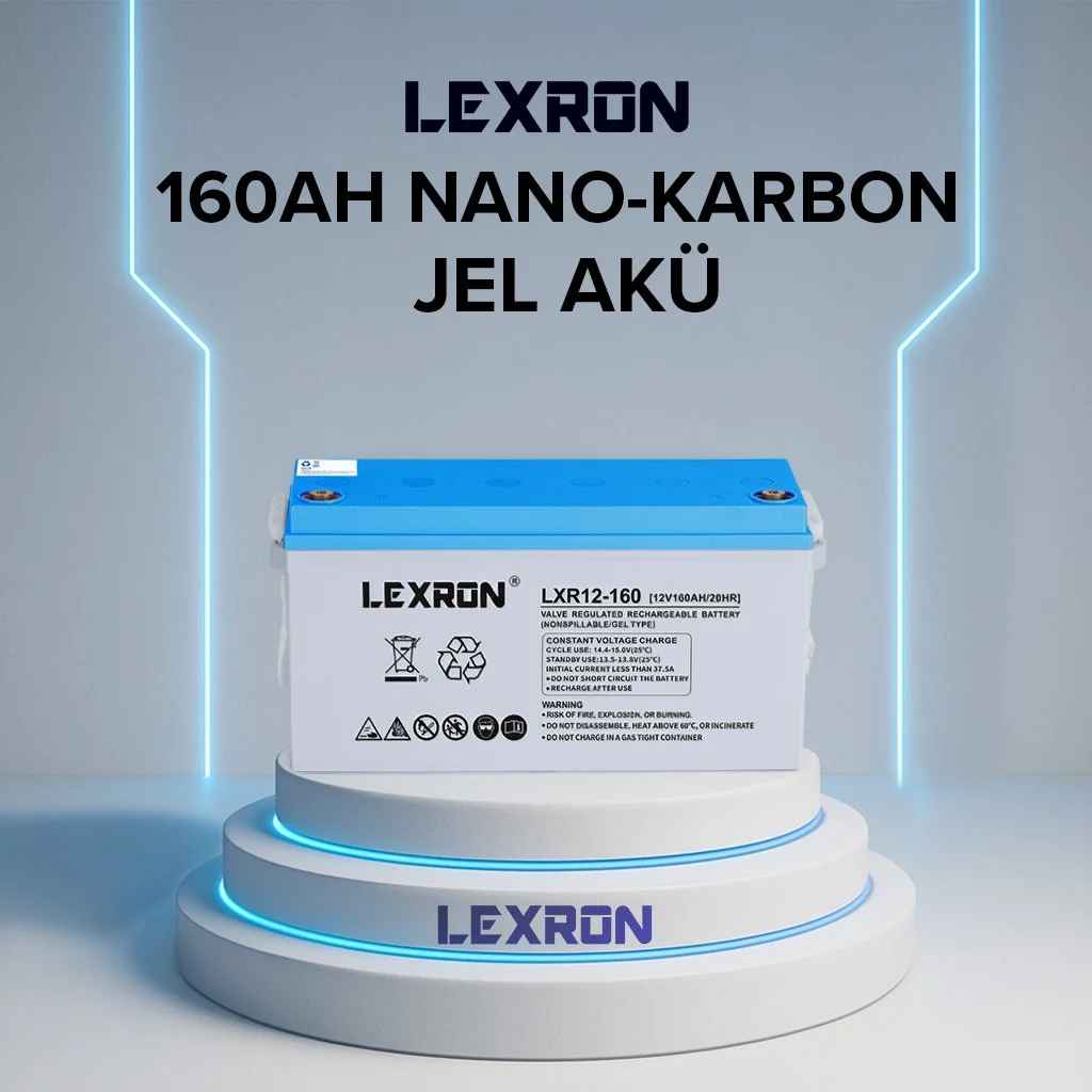 Lexron 160Ah 12V Nano Karbon Jel Akü
