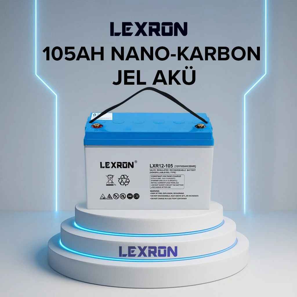 Lexron 105Ah 12V Nano Karbon Jel Akü