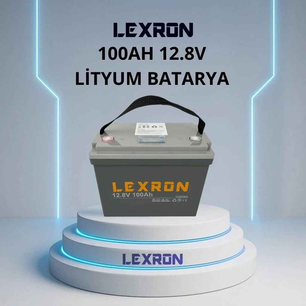 Lexron 100Ah 12,8V Lityum Batarya